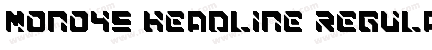 Mono45 Headline Regular字体转换